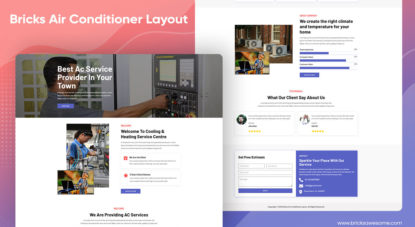 Bricks Air Conditioner Layout