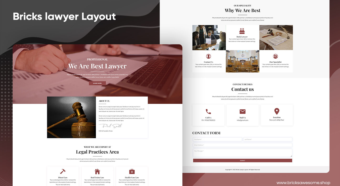 Bricks Lawyer Layout