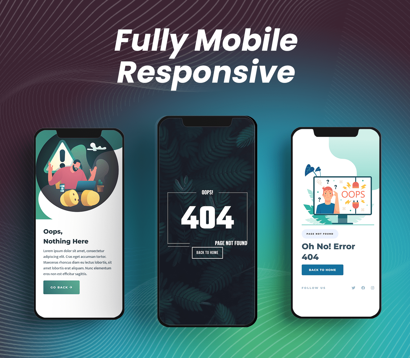 Bricks 404 fully responsive