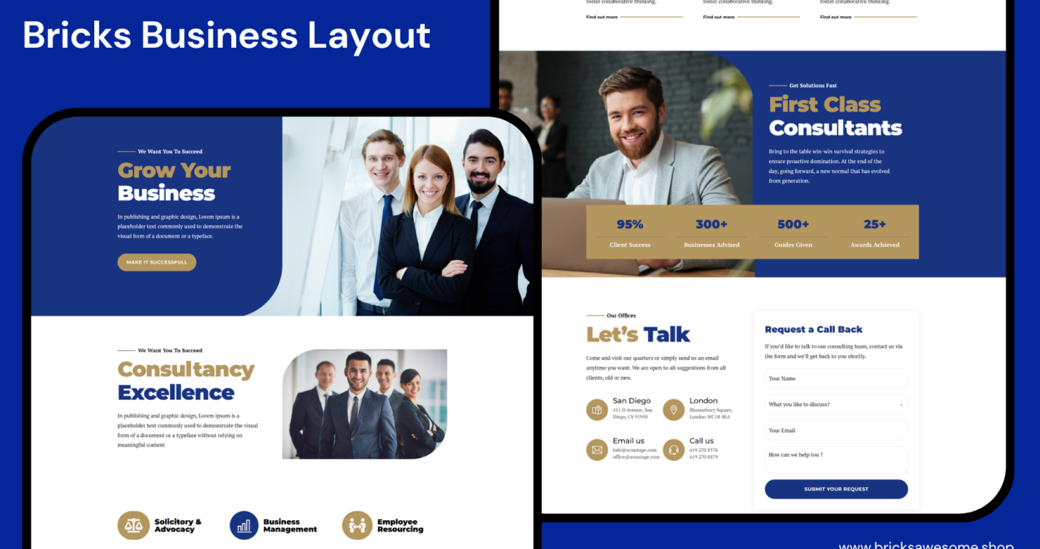 Bricks Business Layout