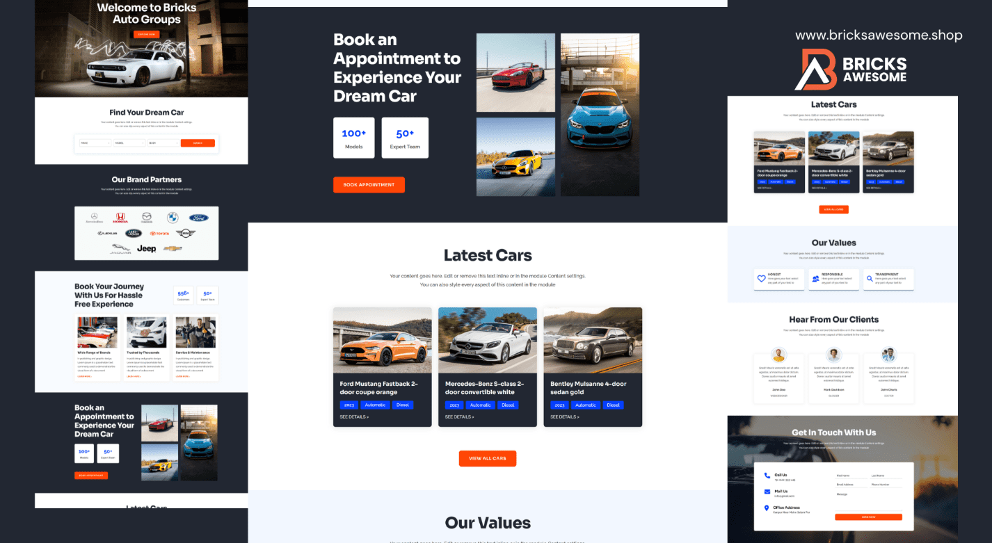 Bricks Car Dealer Layout