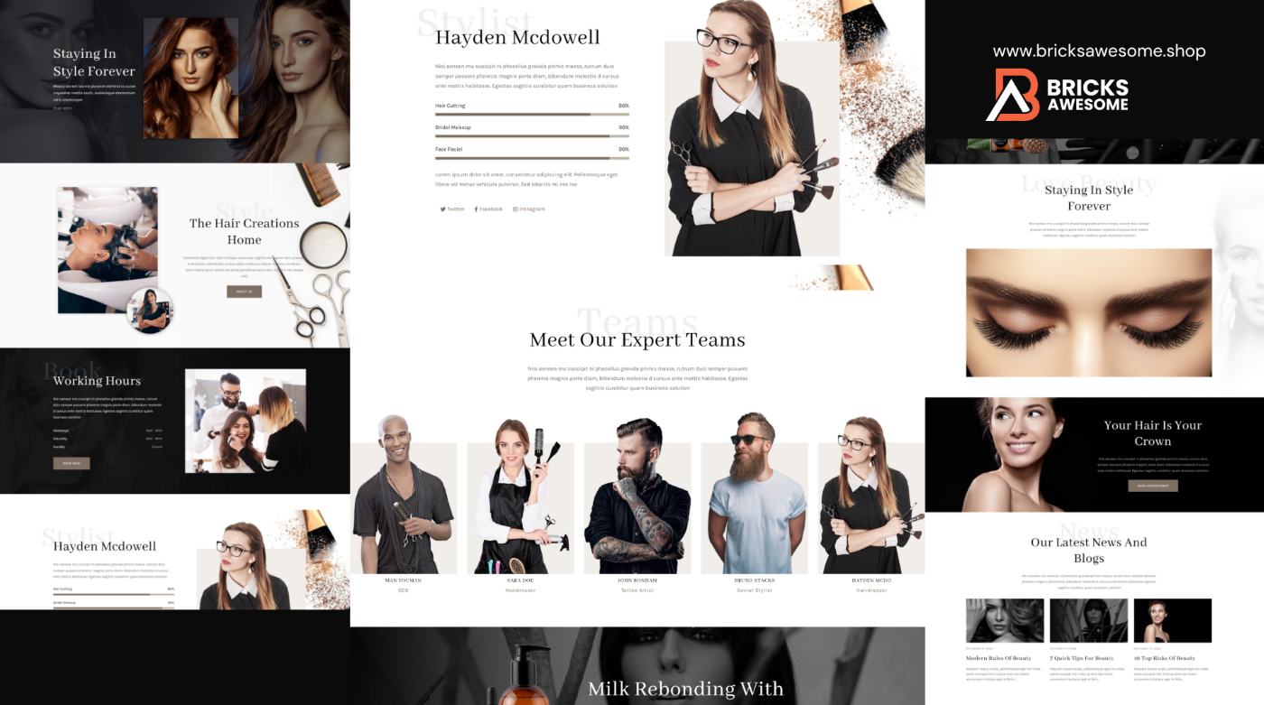 Bricks Beauty hair saloon Layout