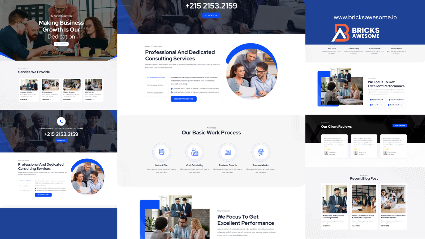 Bricks Business Solution Layout