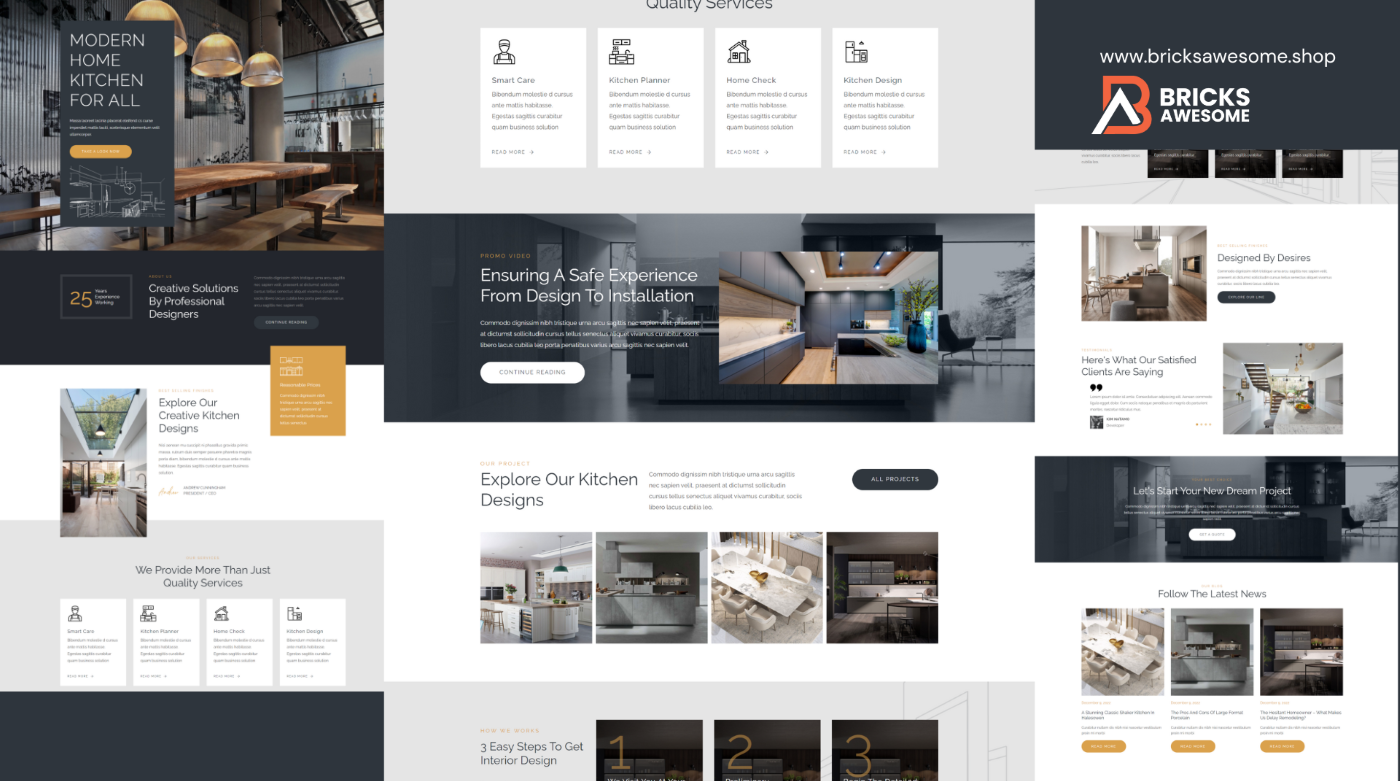 Bricks Kitchen Layout