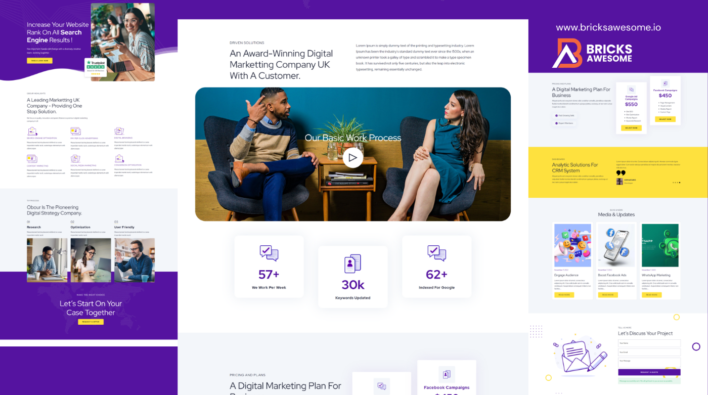 Bricks Marketing Agency Layout