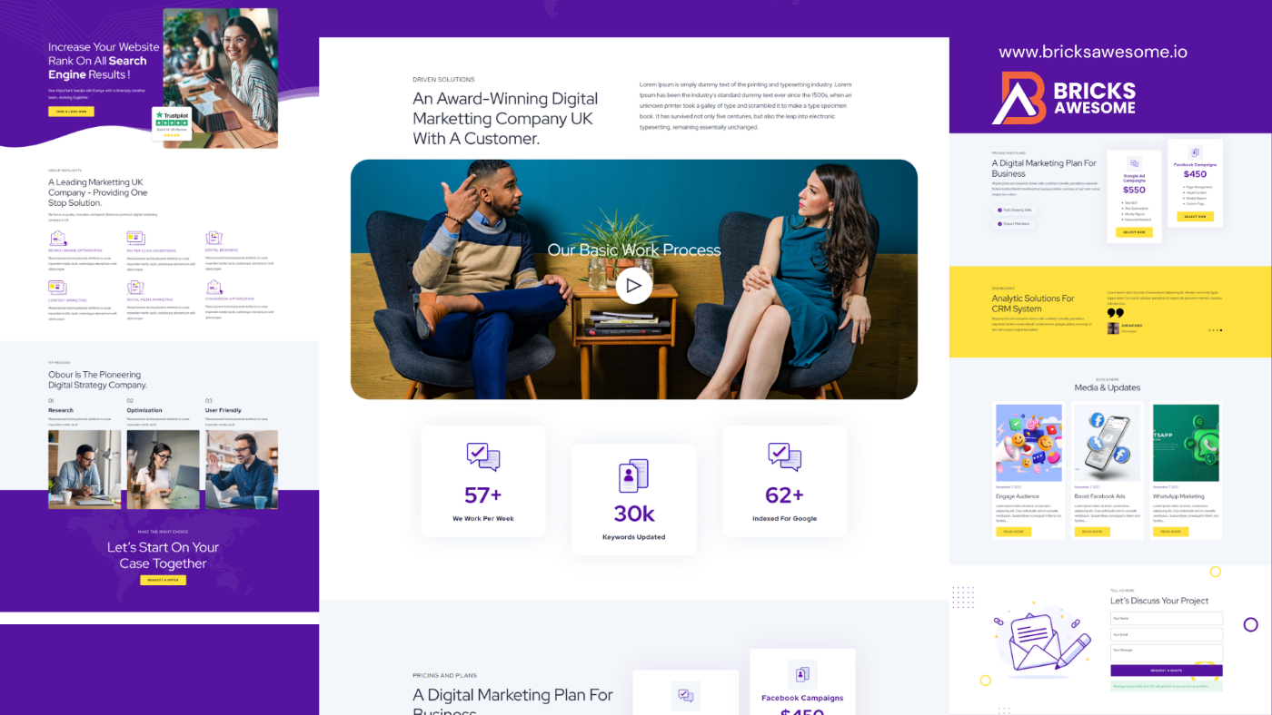 Bricks Marketing Agency Layout