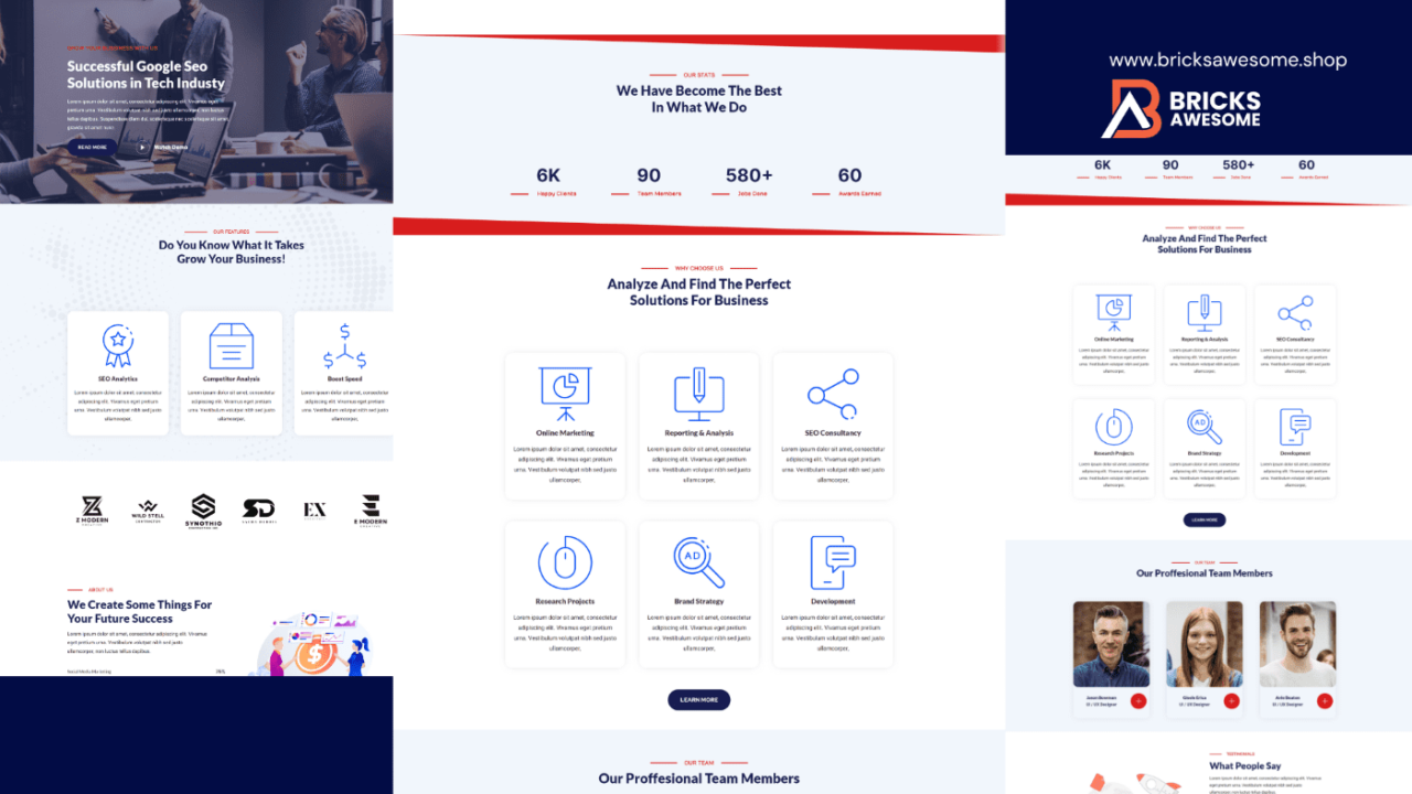 Bricks SEO Layout 3 - Bricks Layouts, Child Themes and more...