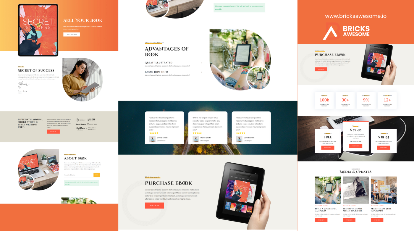 Bricks Writer Layout