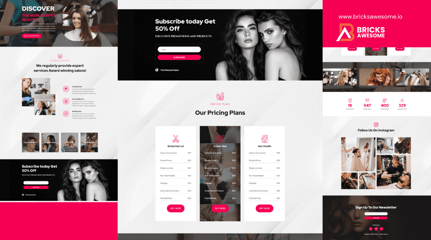 Bricks Hair Saloon Layout