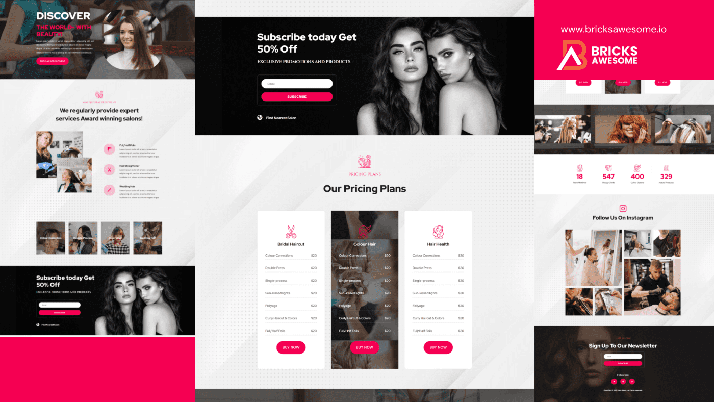 Bricks Hair Saloon Layout