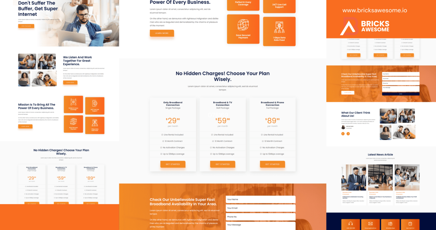 Bricks Internet Layout