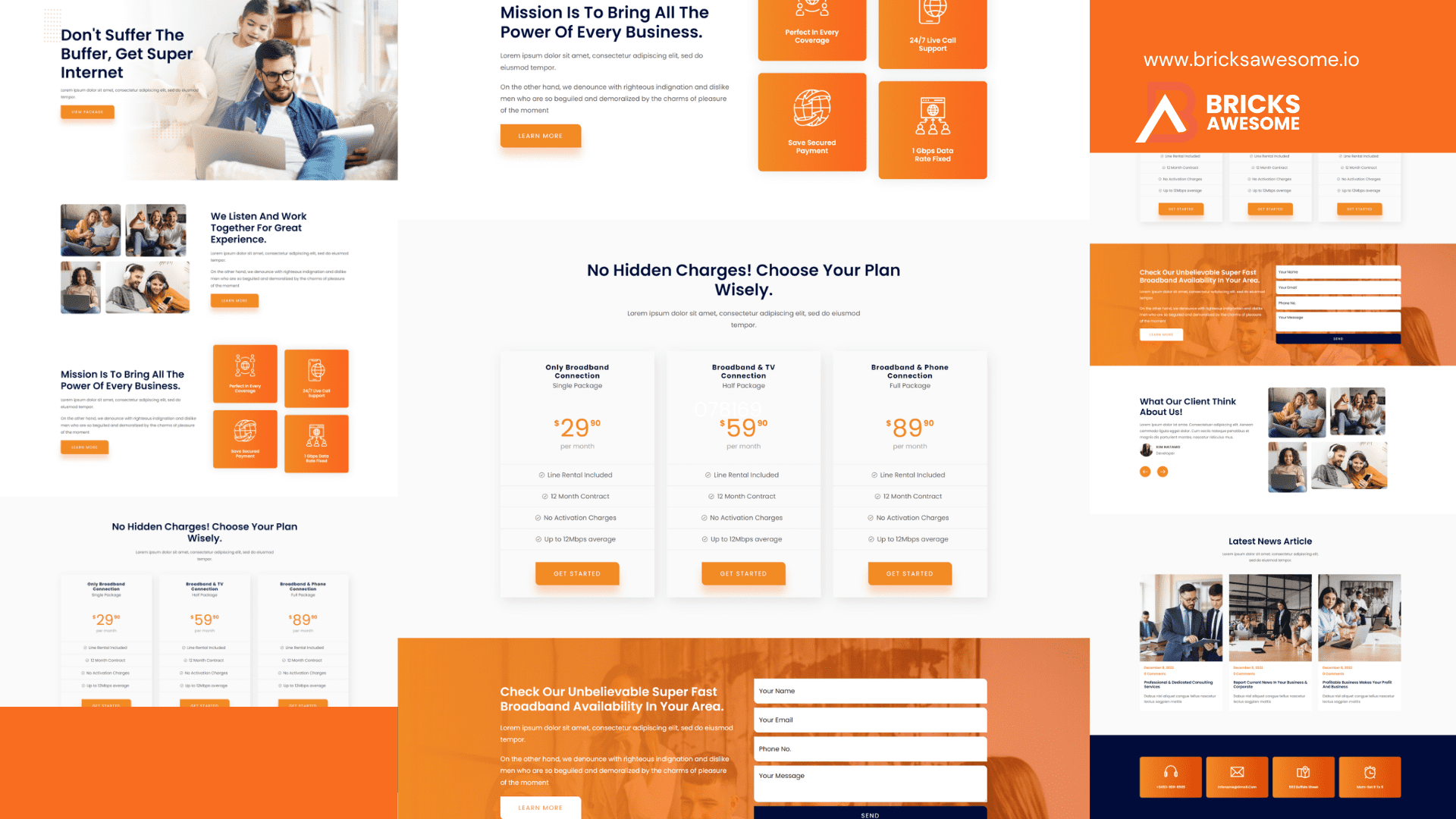 Bricks Internet Layout
