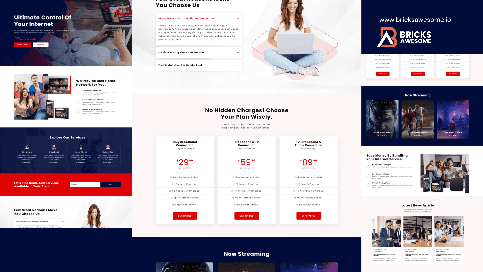 Bricks Internet Pack Layout