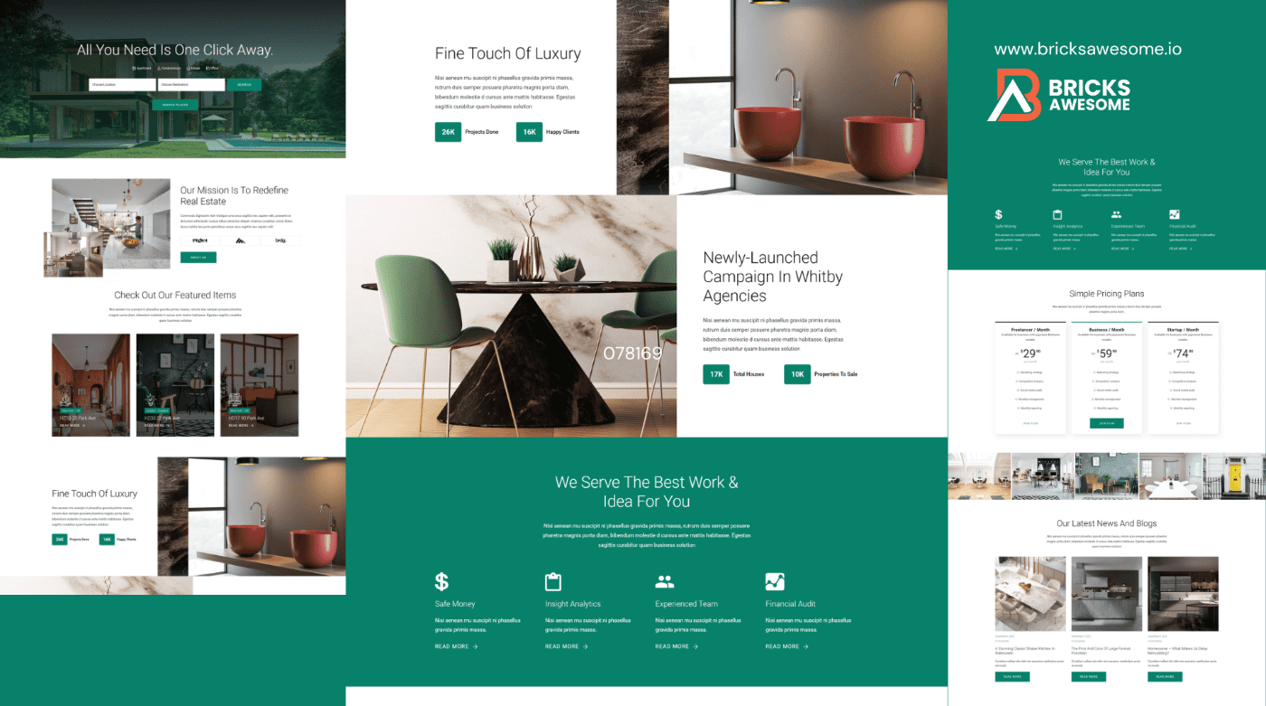 Bricks Real Estate Layout