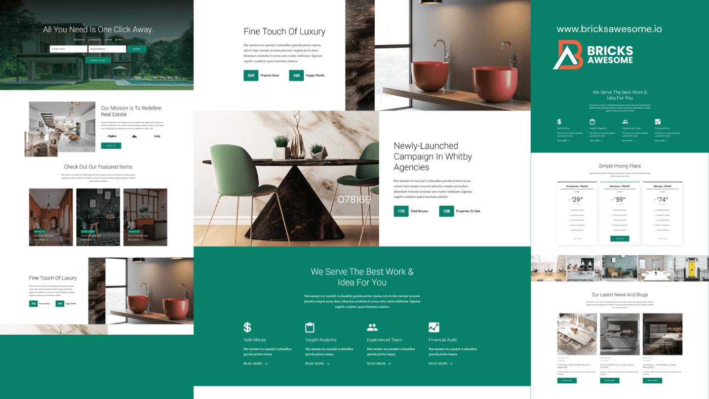 Bricks Real Estate Layout