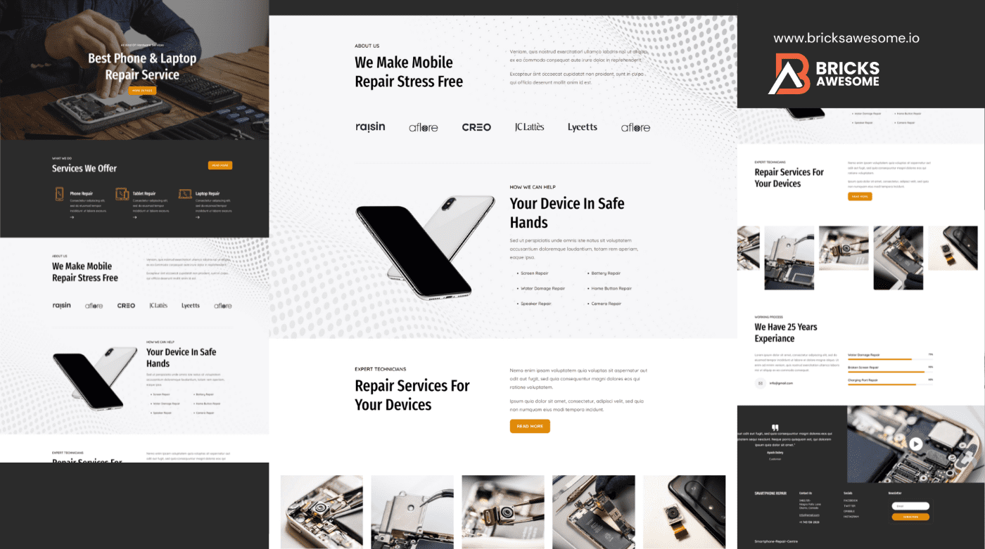 Bricks Smartphone Layout
