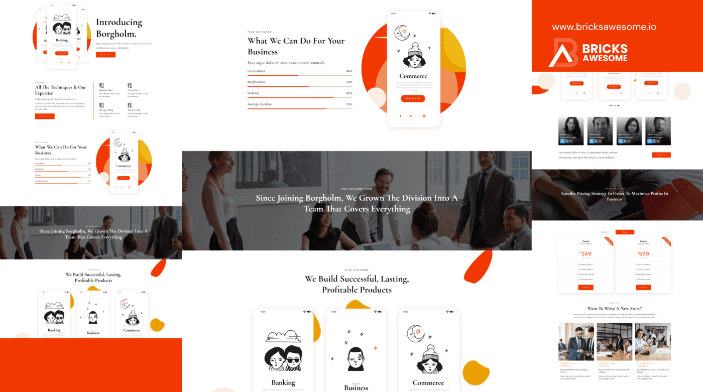 Bricks App Showcase Layout