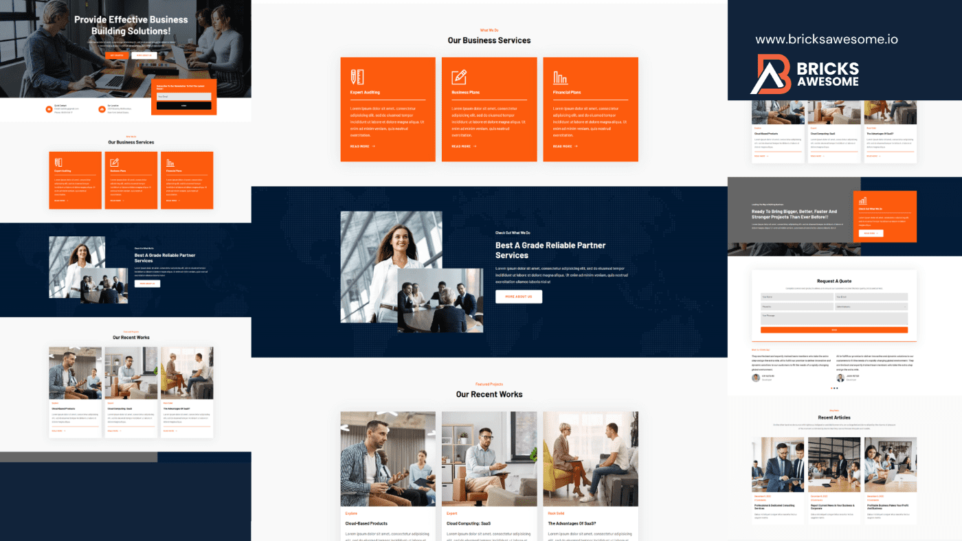 Bricks Building Business Layout