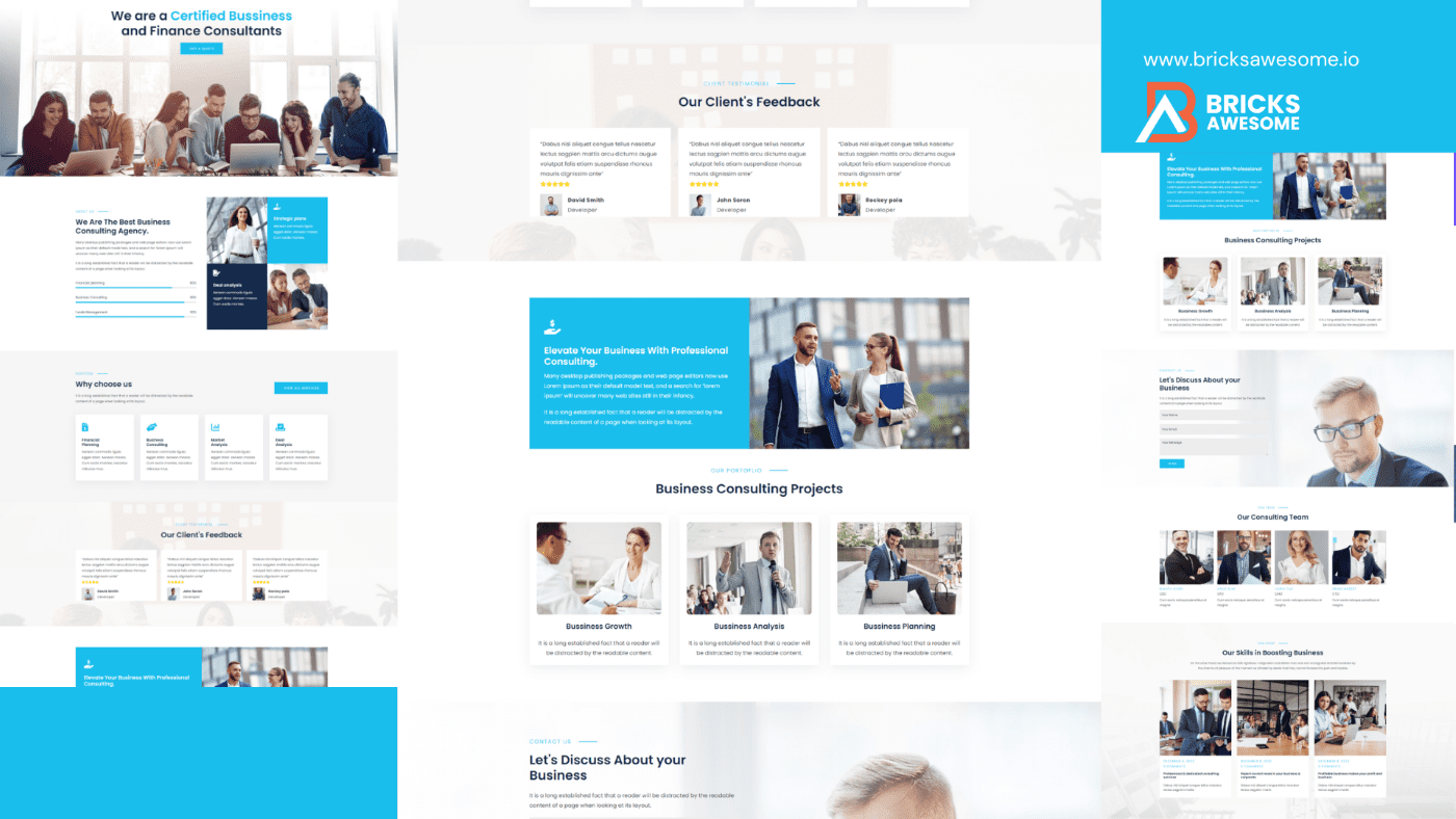 Bricks Business Consulting Layout