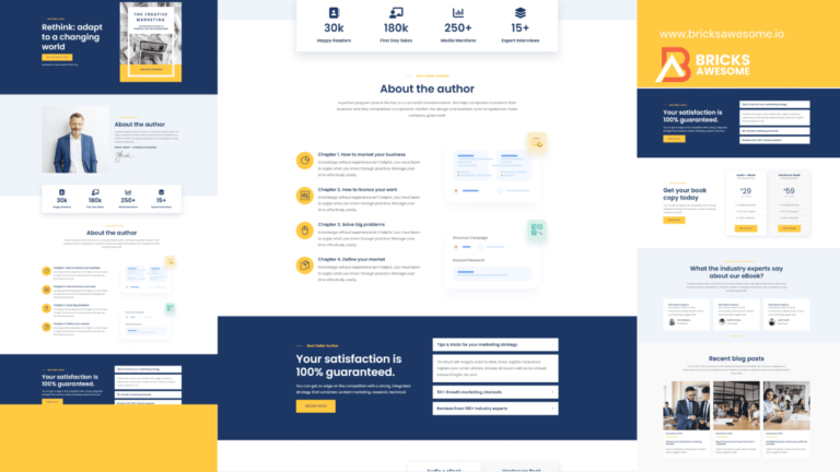 Bricks Creative Marketing Layout - Bricks Layouts, Child Themes and more...