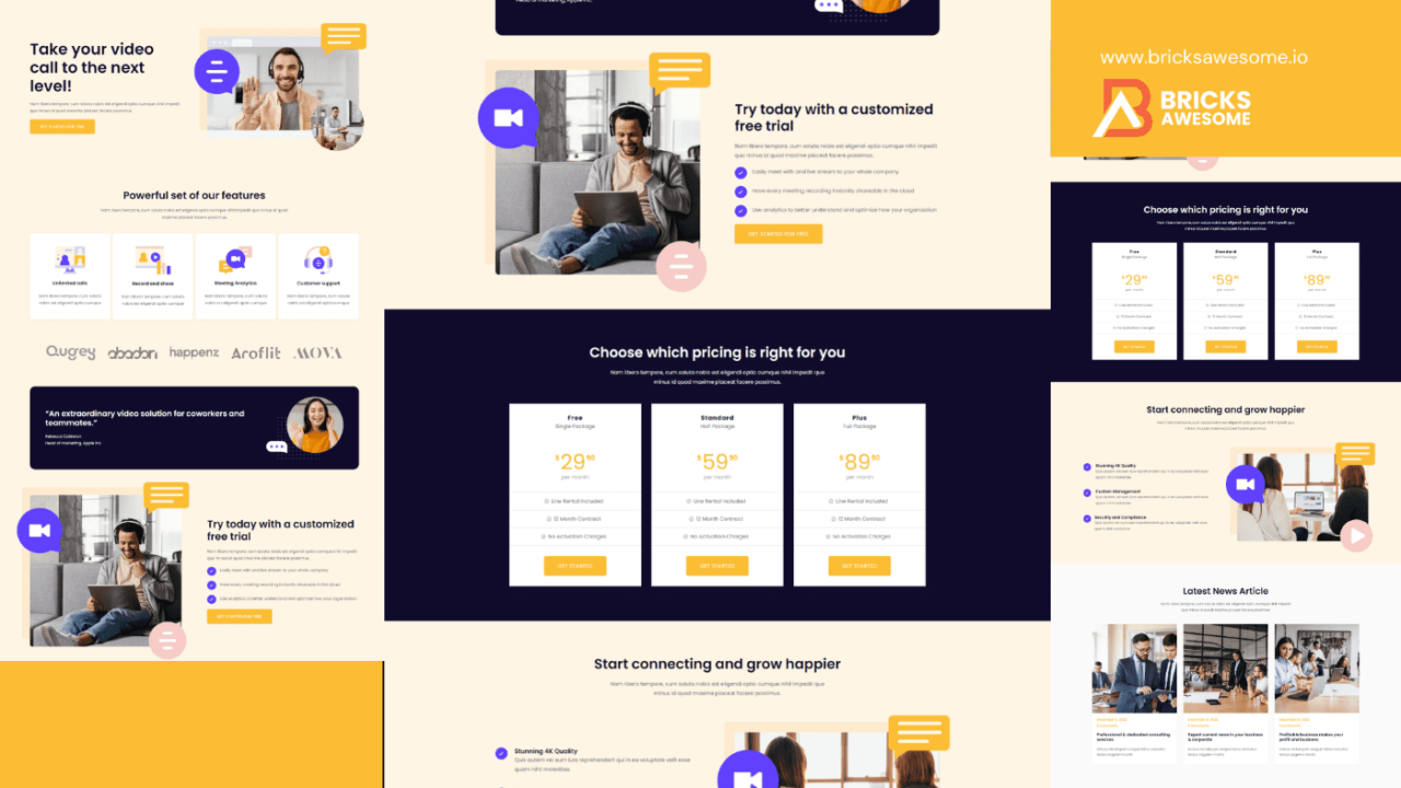 Bricks Custom Saas Layout - Bricks Layouts, Child Themes and more...