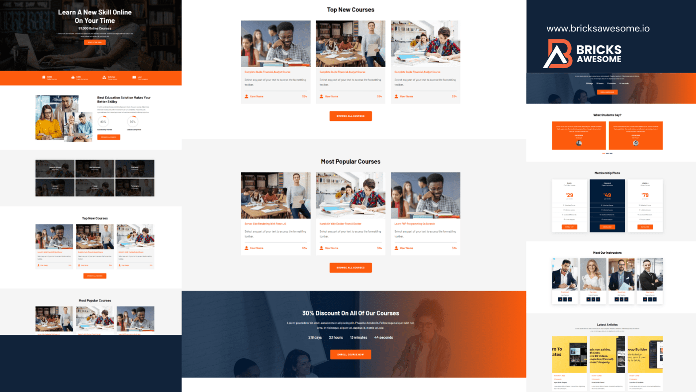 Bricks Education Layout