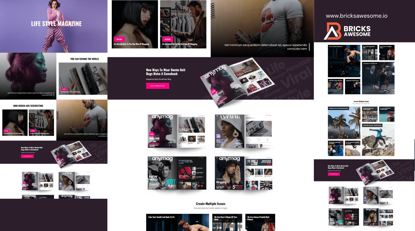 Bricks Lifestyle Magazine Layout