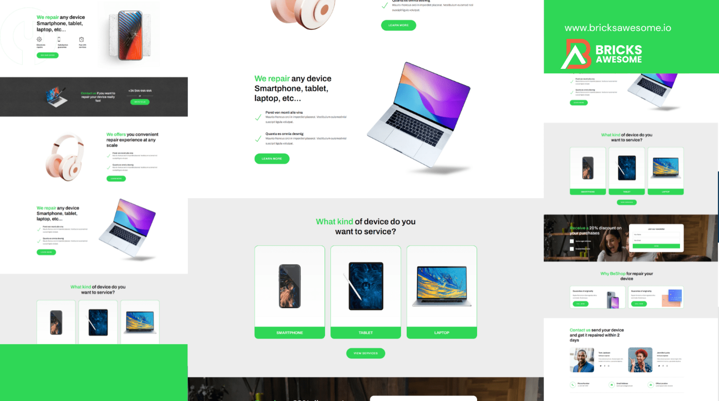 Bricks Mobile Repair Shop Layout