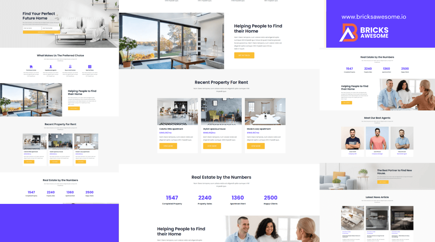 Bricks Real Estate 2 Layout