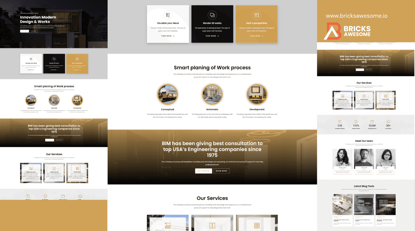 Bricks Architecture Consultancy Layout
