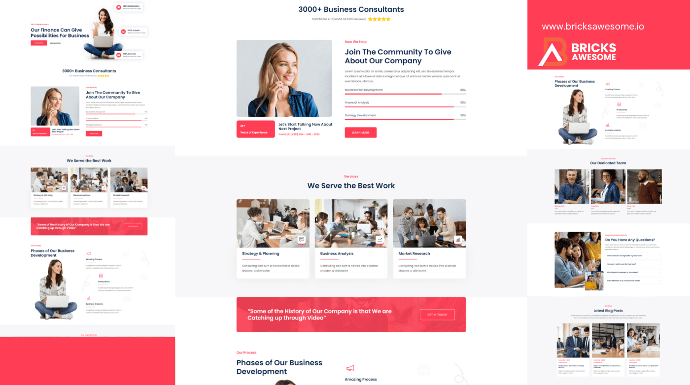 Bricks Business Finance Layout