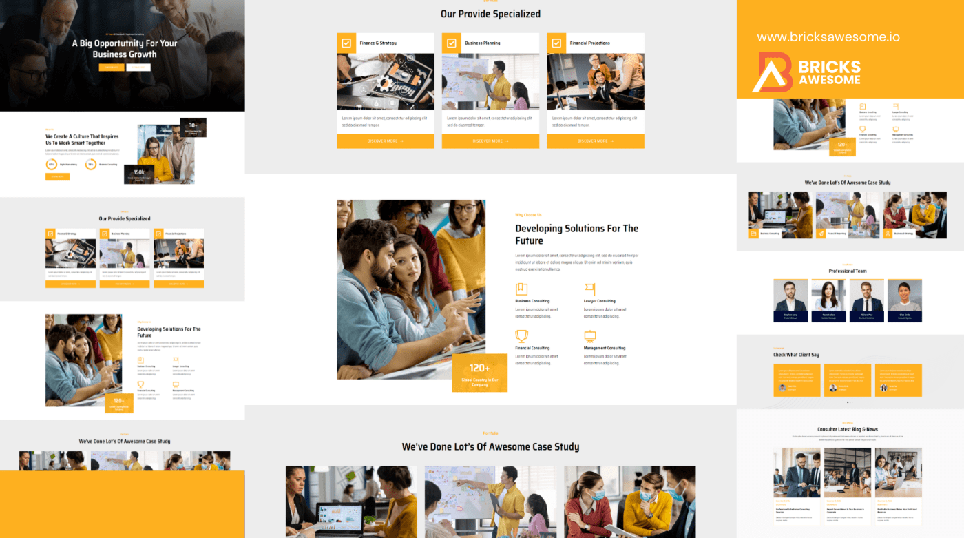 Bricks Business Growth Layout