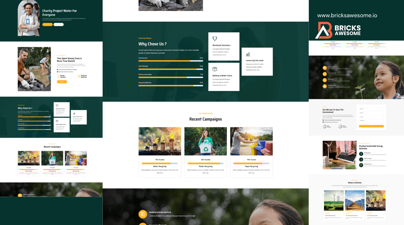 Bricks Charity Project Layout