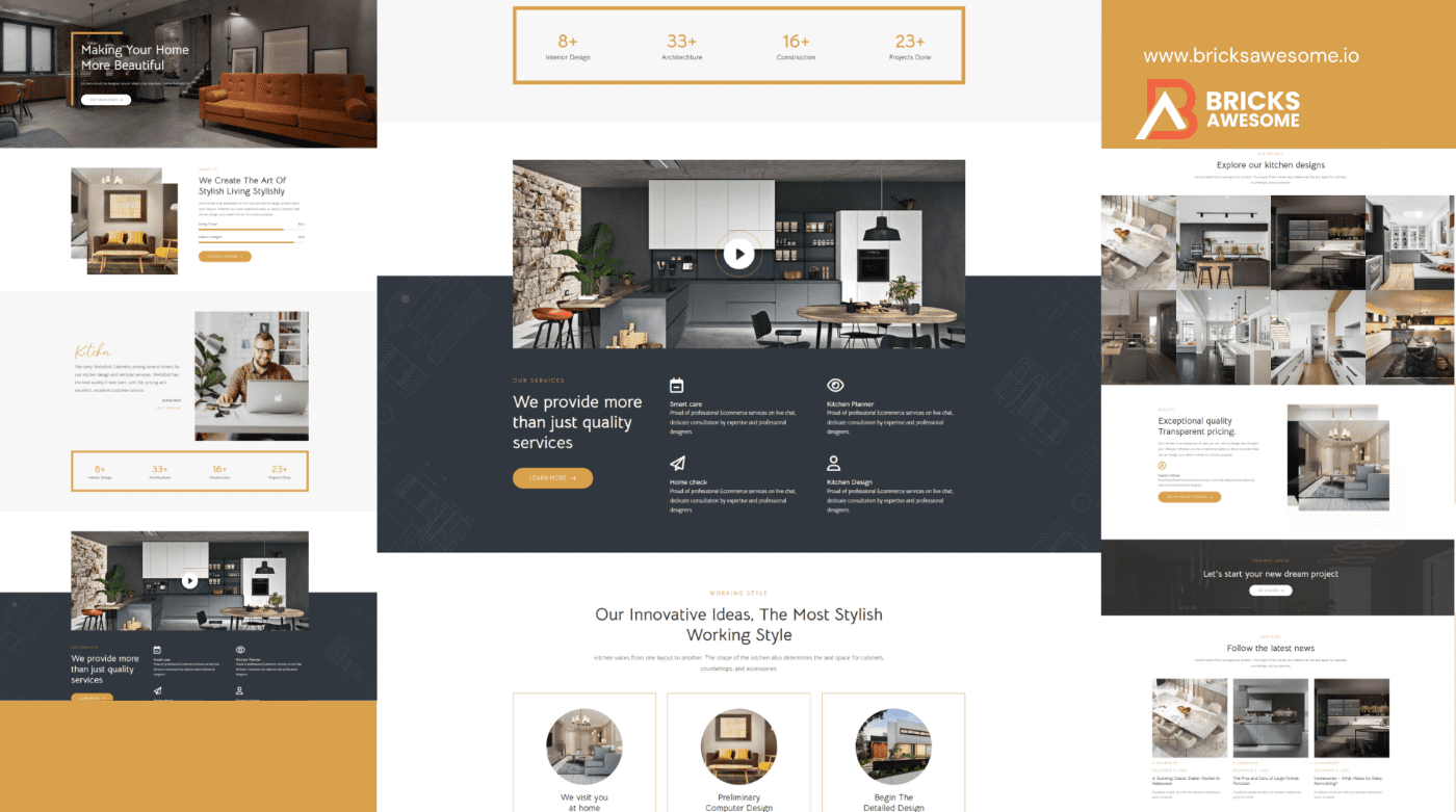 Bricks Home Interior Design Layout