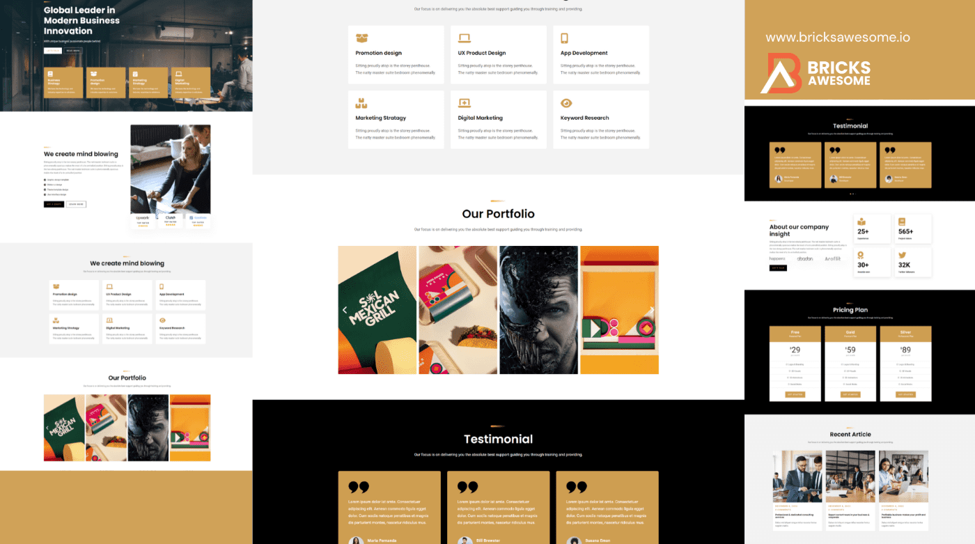 Bricks Modern Business Layout