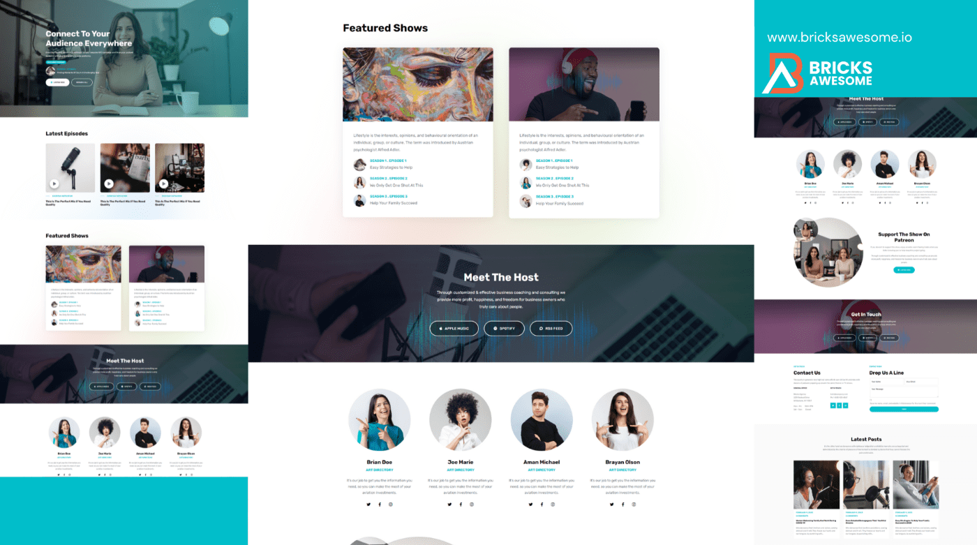 Bricks Podcast Layout