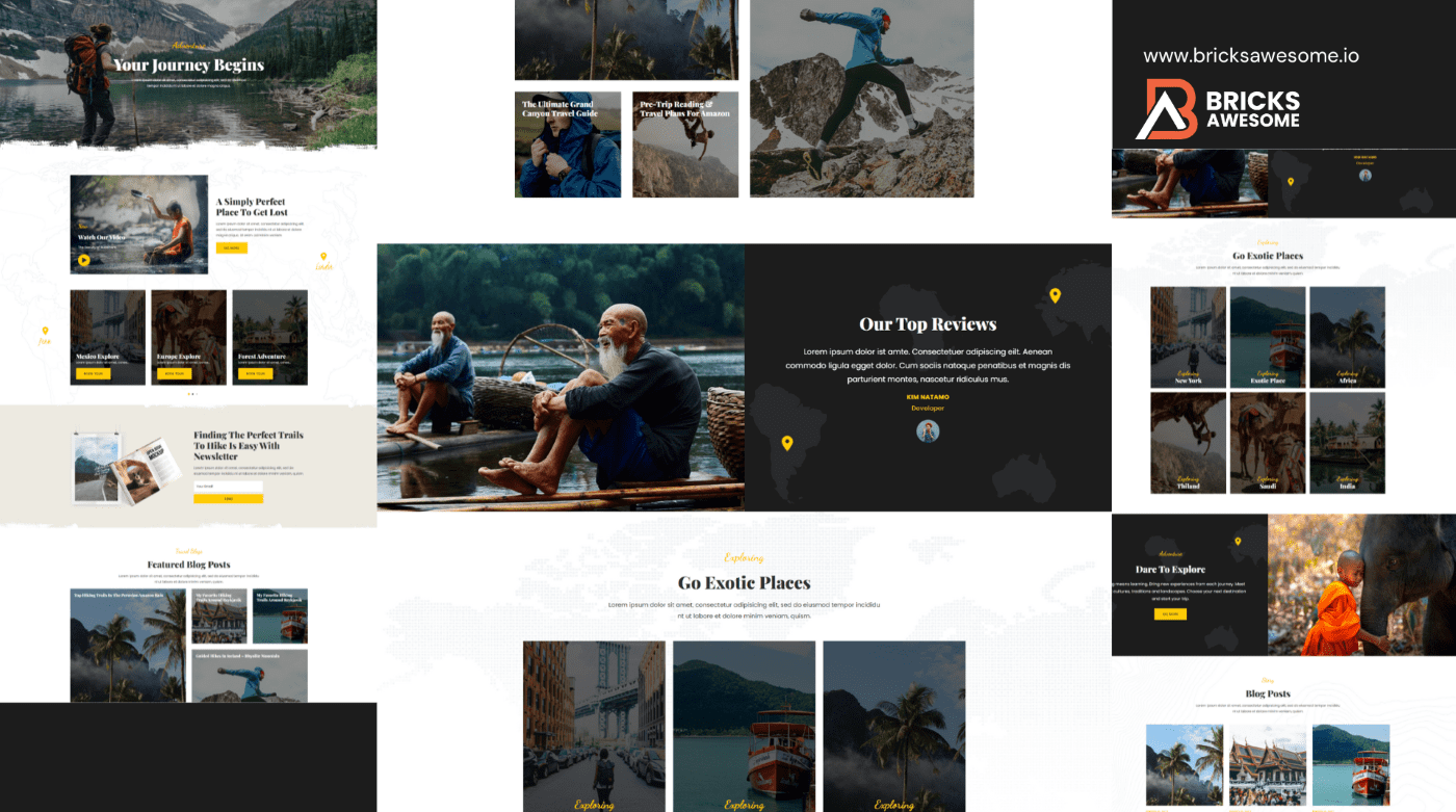 Bricks Travel Blog Layout