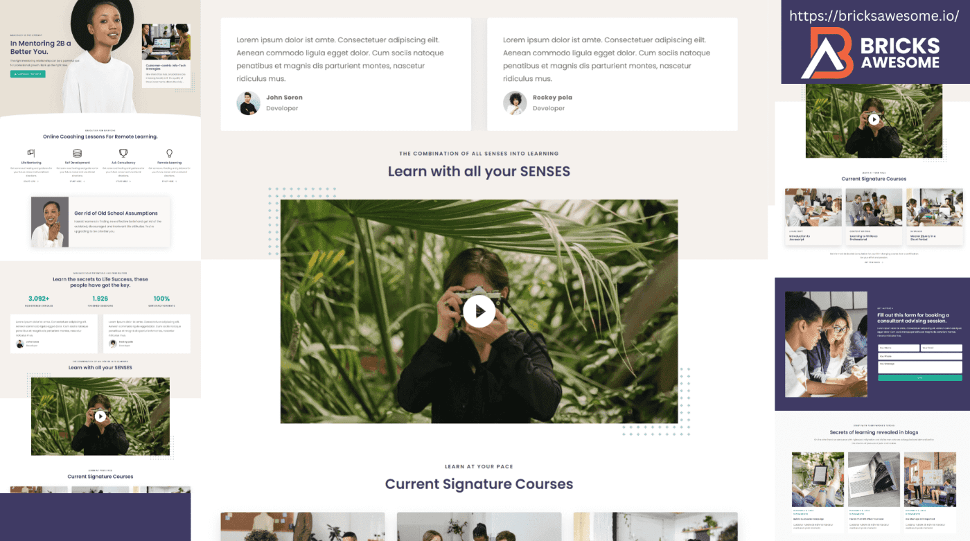 Bricks Remote Learning Layout
